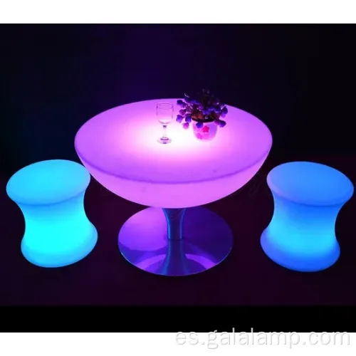 Asientos de cubos LED contemporáneos para elegantes reuniones al aire libre